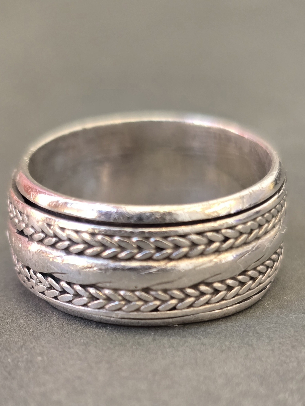 Sterling Silver Spinner Ring 6.5